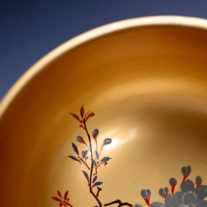 5 Antique Japanese Gold Lacquered Soup Bowls