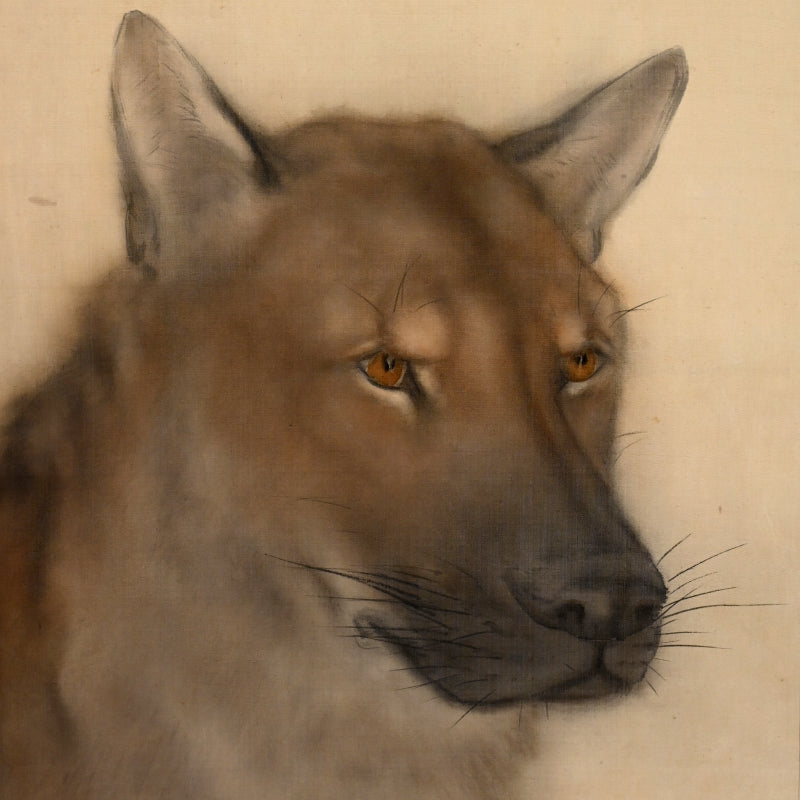 Western Dog Hanging Scroll ー岡田 華鄕