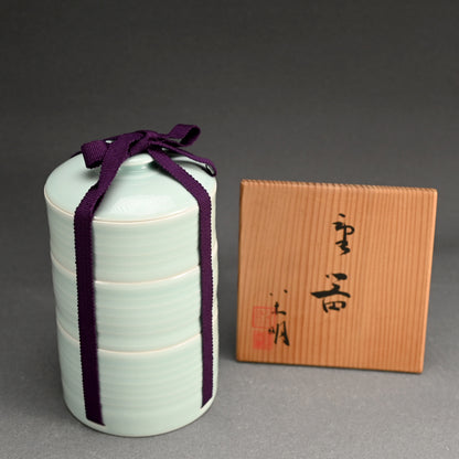 Ceramic Jubako Stacking Food Container ー八木 明