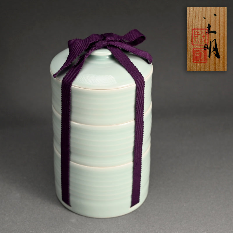 Ceramic Jubako Stacking Food Container ー八木 明