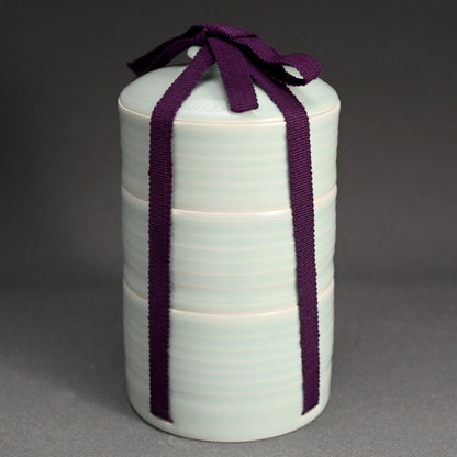 Ceramic Jubako Stacking Food Container ー八木 明