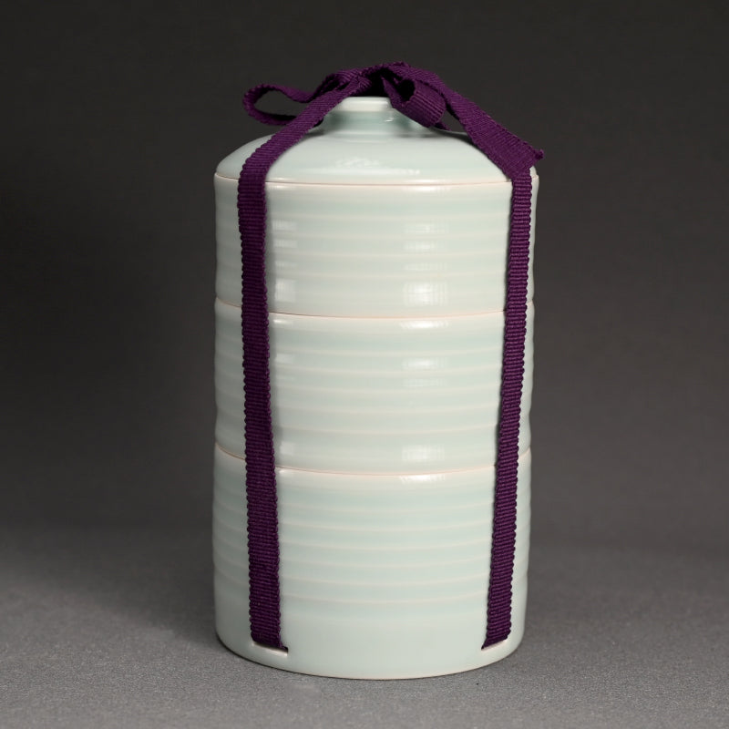 Ceramic Jubako Stacking Food Container ー八木 明