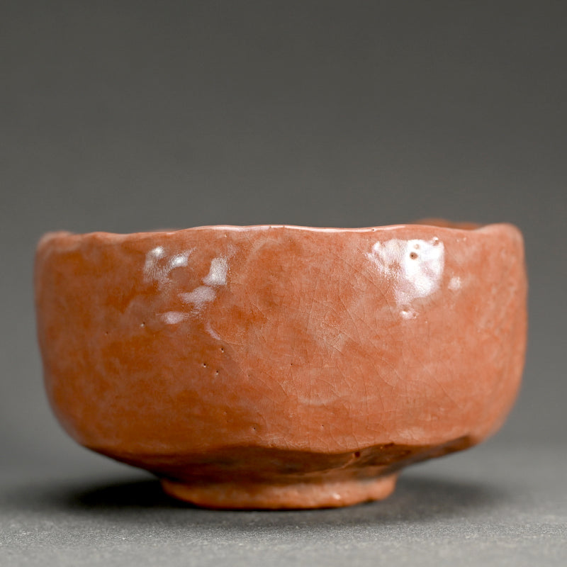 Raku Chawan Tea Bowl  ー建仁寺 竹田益州老師 手造赤茶碗 “山のごとし”