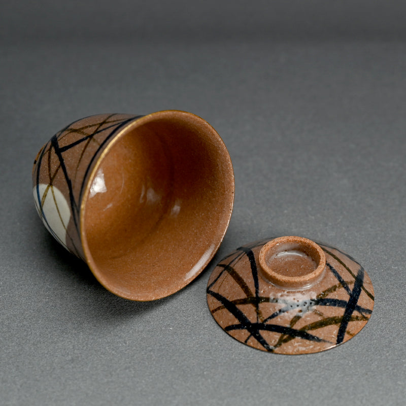 6 pc. Musashino Suimonowan Bowl Set ー伊東 陶山 “武蔵野 吸物茶碗”