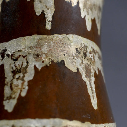 Bronze Vase Dripping with Silver ー柴野 和聖 “銀燭付黒味銅花瓶”