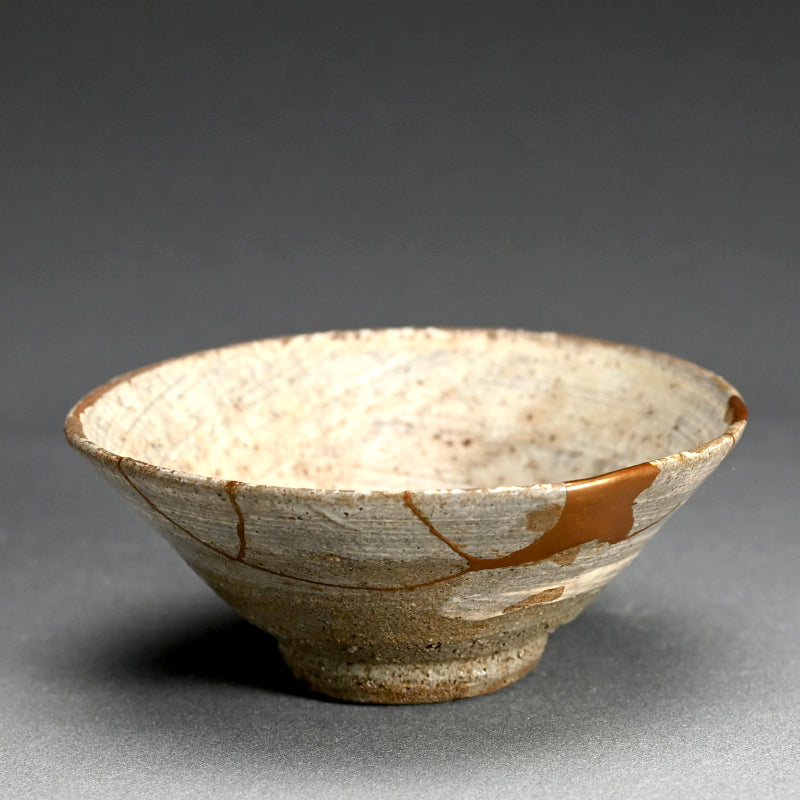 Spectacular Edo period Hakeme Kintsugi Chawan Tea Bowl