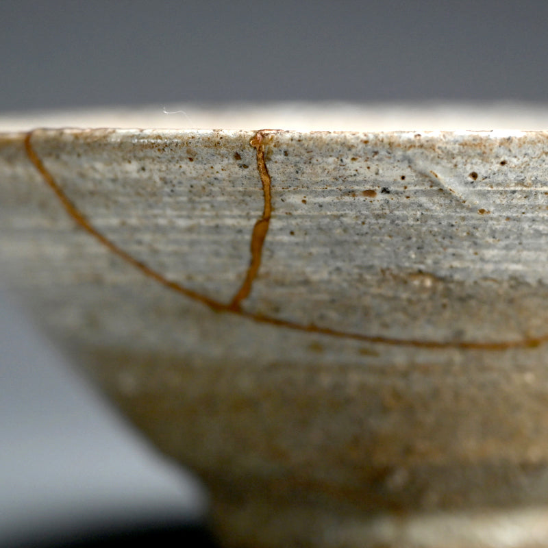 Spectacular Edo period Hakeme Kintsugi Chawan Tea Bowl