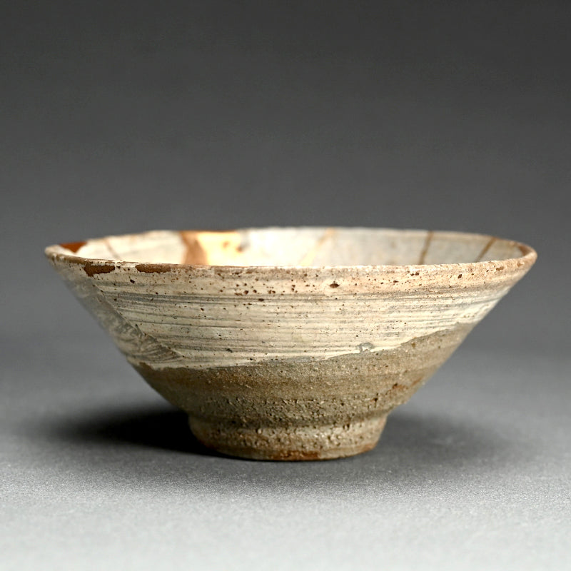 Spectacular Edo period Hakeme Kintsugi Chawan Tea Bowl