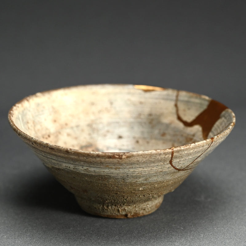 Spectacular Edo period Hakeme Kintsugi Chawan Tea Bowl