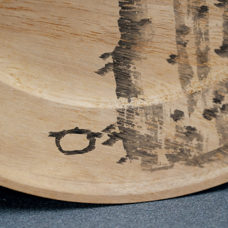 Wood Tray Decorated by Zen Priest ー円山 伝衣