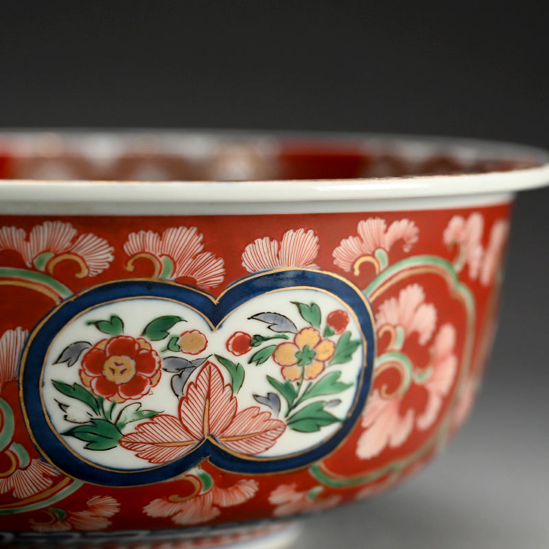 2 Luxurious Daishoji-Imari Porcelain Dragon Bowls, Kutani ー奇玉宝鼎之珍