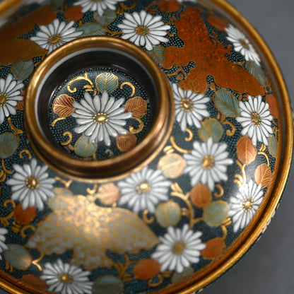 Antique Japanese Kutani Pair Porcelain Bowls