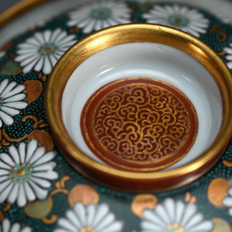 Antique Japanese Kutani Pair Porcelain Bowls