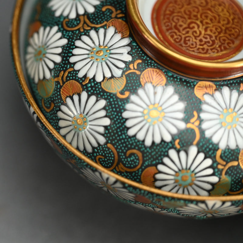 アンティークジャパンクタニペア磁器ボウル