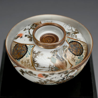 4 Spectacular Kutani Porcelain Bowls, Kaburagi Etc.