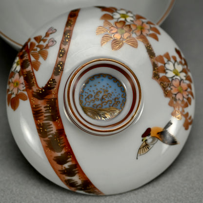 4 Spectacular Kutani Porcelain Bowls, Kaburagi Etc.