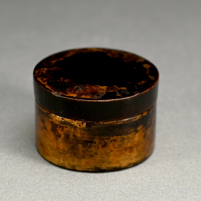 Ancient Japanese Lacquered Gold Kogo Incense Case