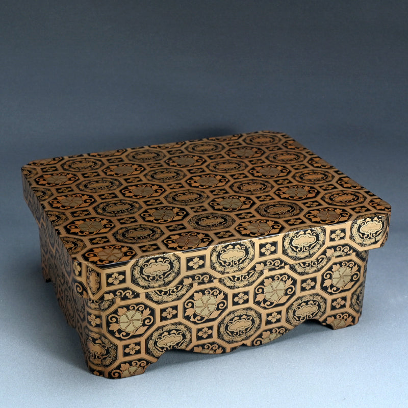 Intricate Meiji p Japanese Lacquered Ryoshi Bako Box – Kura Monzen Gallery