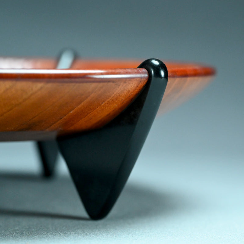 Mid-century Japanese Wood Craft Basin ー木村 宗春 "足付菓子器"