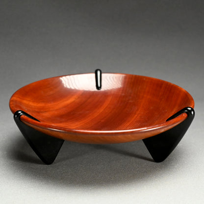 Mid-century Japanese Wood Craft Basin ー木村 宗春 "足付菓子器"