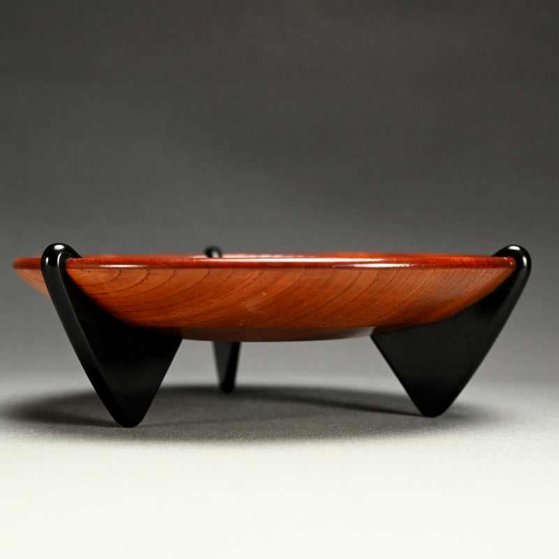 Mid-century Japanese Wood Craft Basin ー木村 宗春 "足付菓子器"