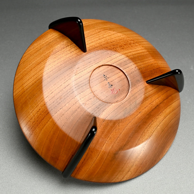 Mid-century Japanese Wood Craft Basin ー木村 宗春 "足付菓子器"