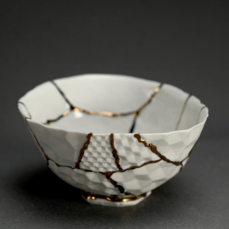 Kintsugi Porcelain Chawan Tea Bowl ー堀 貴春 "茶碗"