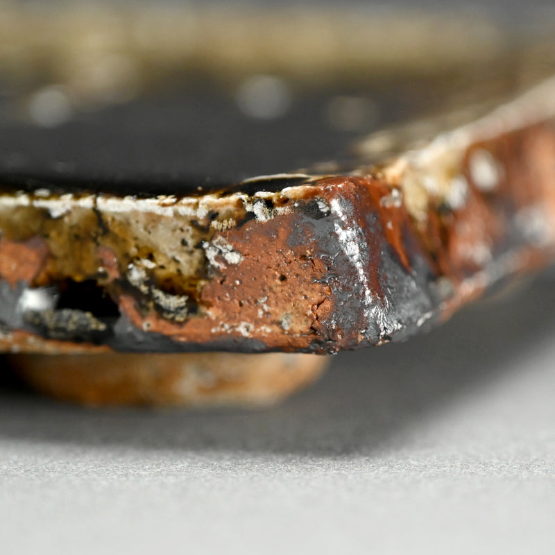 Heavily Glazed Emerald Slab ー村越 琢磨 “灰釉 板盤”