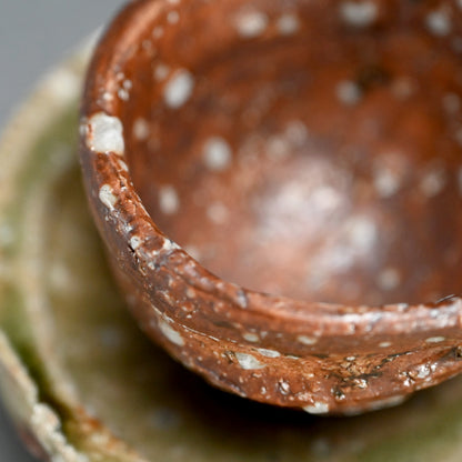 Ash Glazed Boxed Sake Set ー村越 琢磨 “灰釉 盃揃”