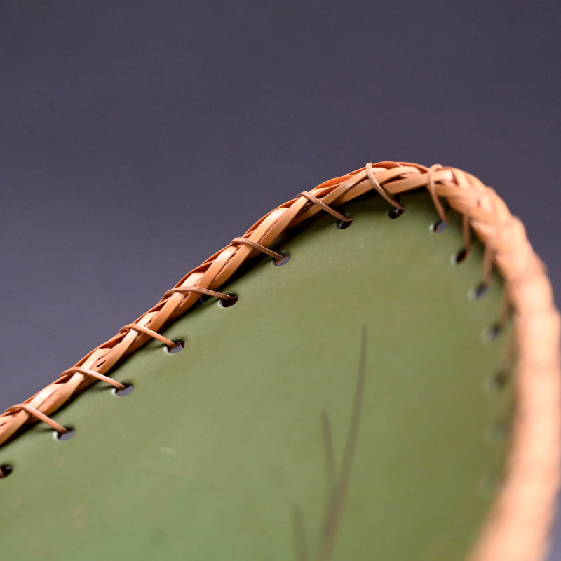 Bamboo & Lacquer Art-Deco Bowl by Ogura ー“果実盛器"