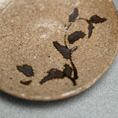 10 Small Edo period Seto-Oribe Sauce Plate set