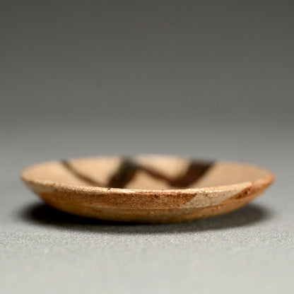10 Small Edo period Seto-Oribe Sauce Plate set