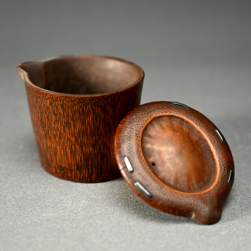 Bamboo Sencha Tea Pot with Silver Clasps