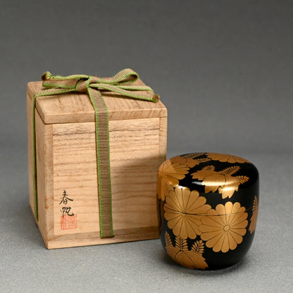 Lacquer Natsume with Imperial Crest by Shunho