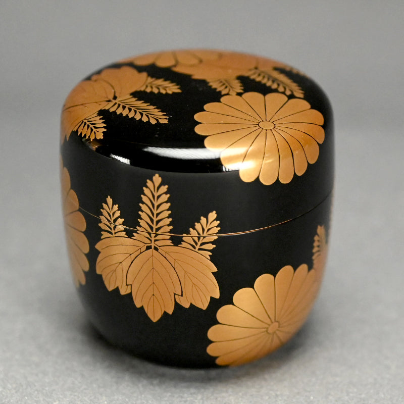 Lacquer Natsume with Imperial Crest by Shunho