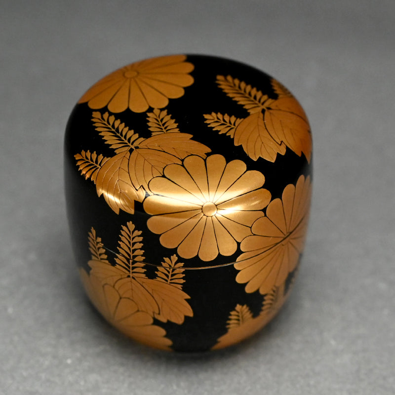 Lacquer Natsume with Imperial Crest by Shunho