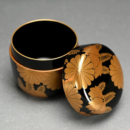 Lacquer Natsume with Imperial Crest by Shunho