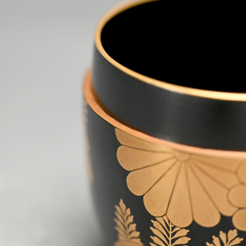 Lacquer Natsume with Imperial Crest by Shunho