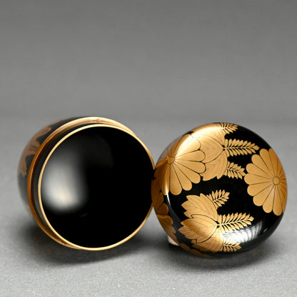 Lacquer Natsume with Imperial Crest by Shunho