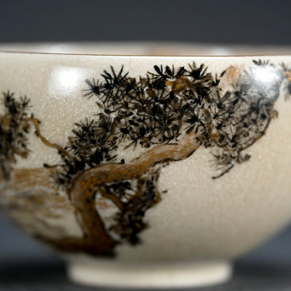 Brilliant Antique Japanese Satsuma Chawan Tea Bowl