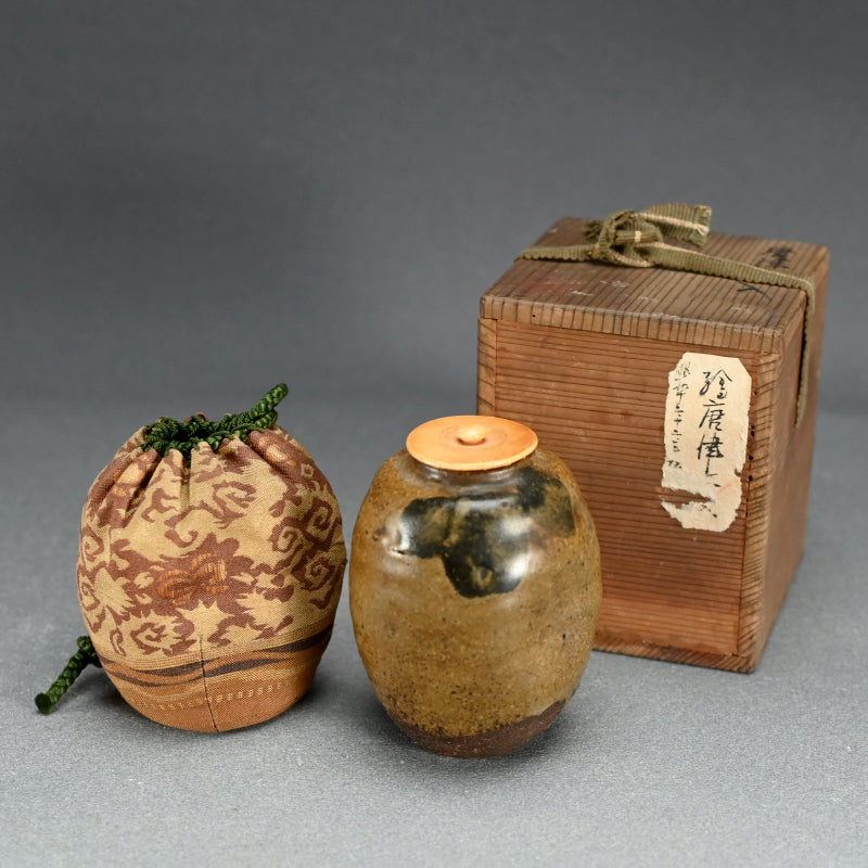 Antique Japanese Karatsu Chaire Matcha Tea Container