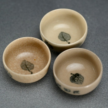 Set 5 Porcelain Sencha Tea Cups, 1928