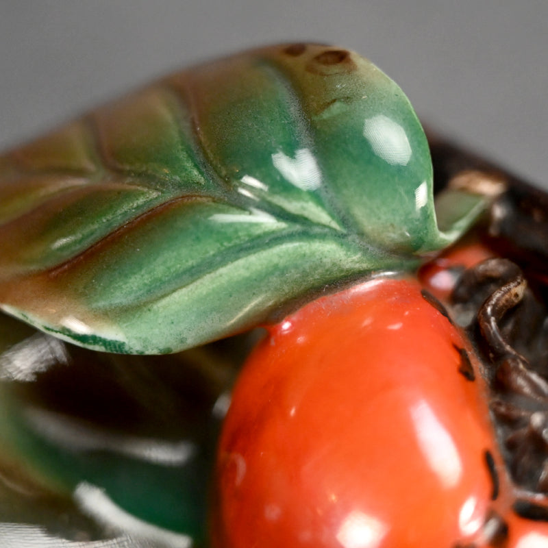 Arita Porcelain Persimmon Plate by Ninomiya Kanzan