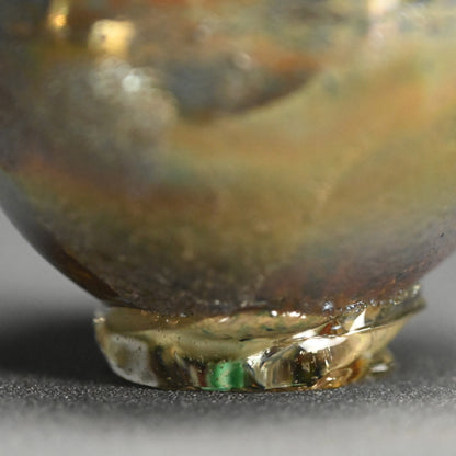 Glass Guinomi Sake Cup ー奥島 圭二 “玻璃髹漆盃箔押”