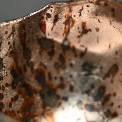 Glass Guinomi Sake Cup ー奥島 圭二 “玻璃髹漆盃箔押”