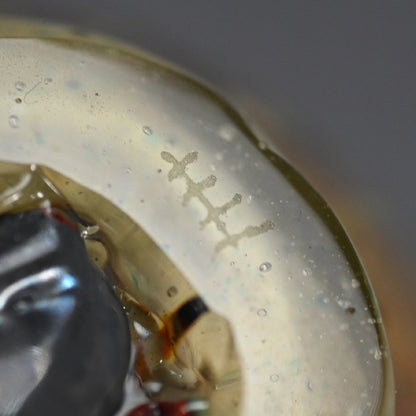 Glass Guinomi Sake Cup ー奥島 圭二 “玻璃髹漆盃箔押”