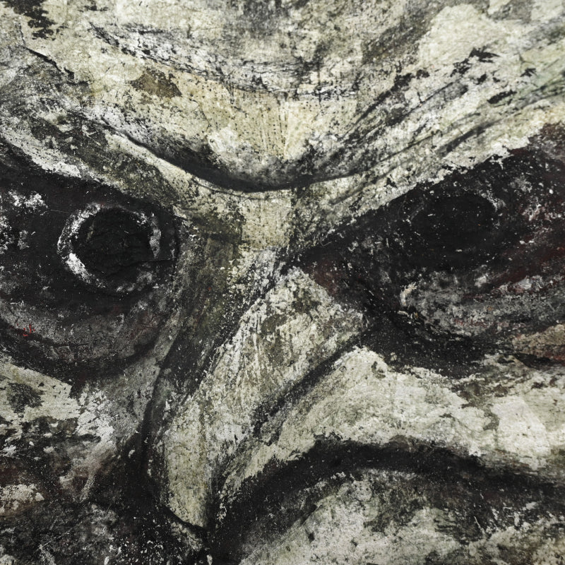 Owl Hanging Scroll ー棚橋 文子 “ふくろう”