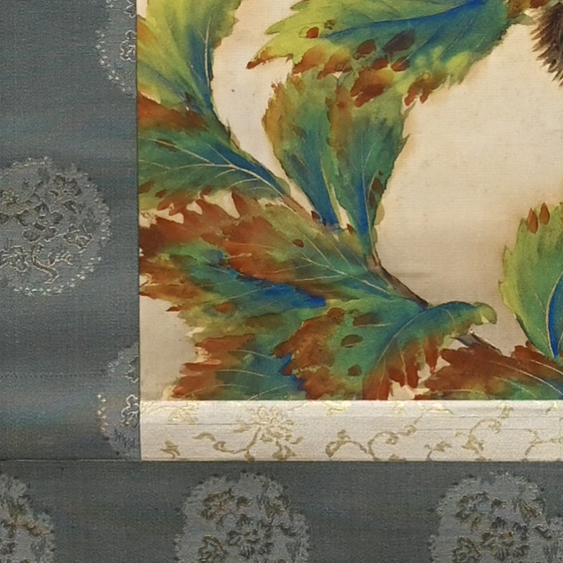 Red Breasted Bird in Chestnut by 榊原 紫峰 “秋色”