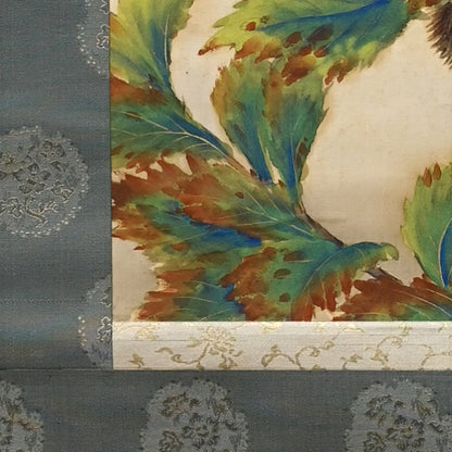Red Breasted Bird in Chestnut by 榊原 紫峰 “秋色”