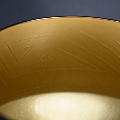 Lightning Pattern Silver & BronzeVessel ー鹿島 和生 "銀銷盛象嵌雷文銅赤銅接合せ鉢"